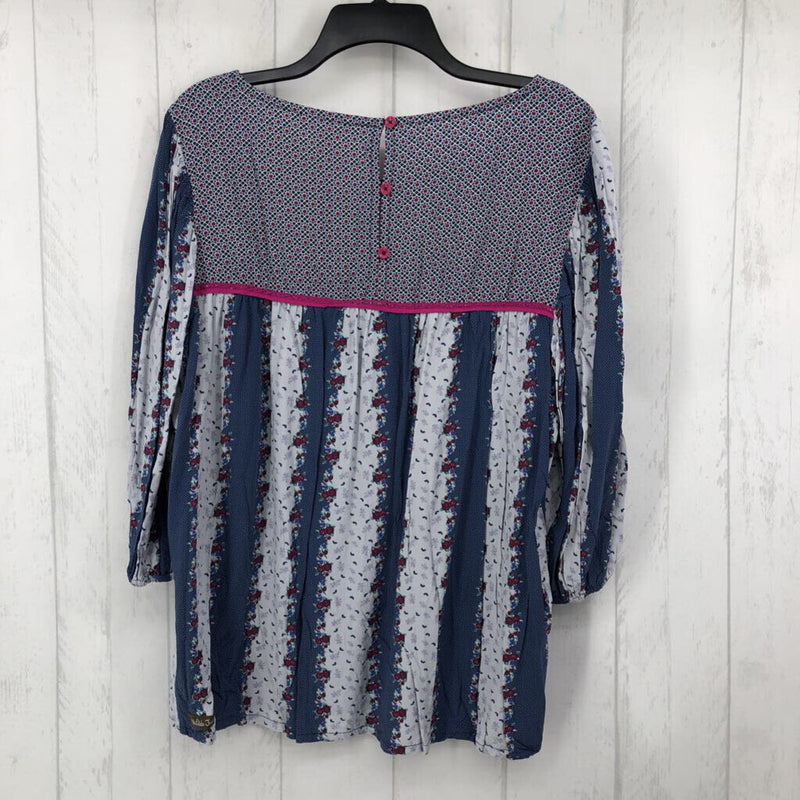 XL Printed 3/4 slv top