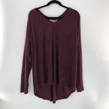 R36 1x ribbed v-neck l/s top