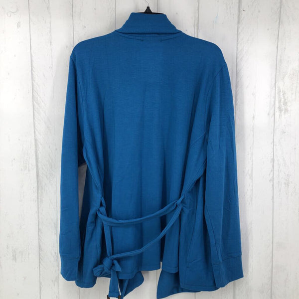 XL l/s open cardigan w/ belt