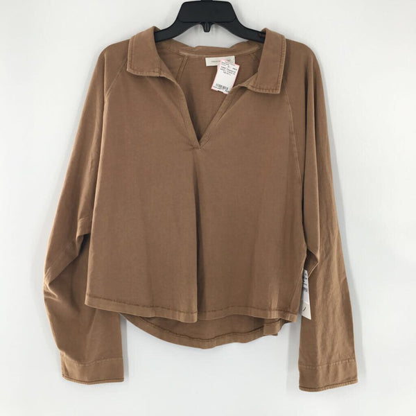 L V-neck l/s top