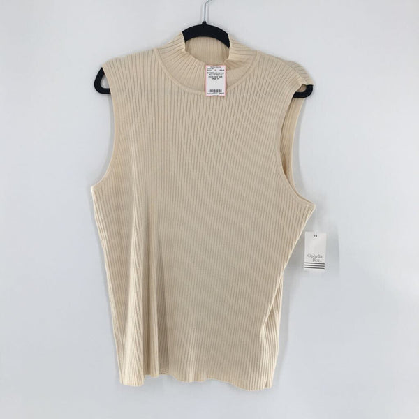 R24 3X Ribbed mock-neck tank