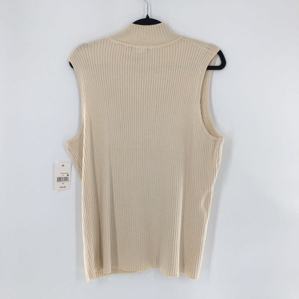 R24 3X Ribbed mock-neck tank