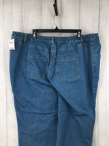 24W Pull on straight leg jeans