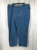 24W Pull on straight leg jeans