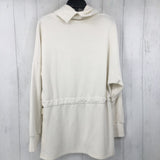 L l/s cowl neck drawstring sweatshirt