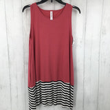 M Striped bottom slvls tunic