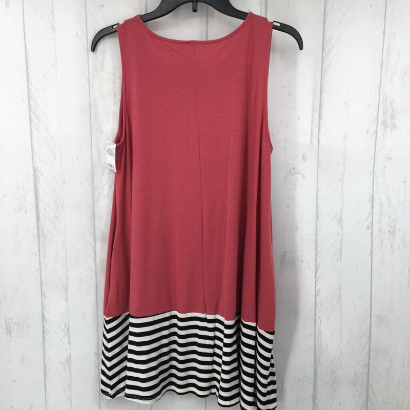 M Striped bottom slvls tunic