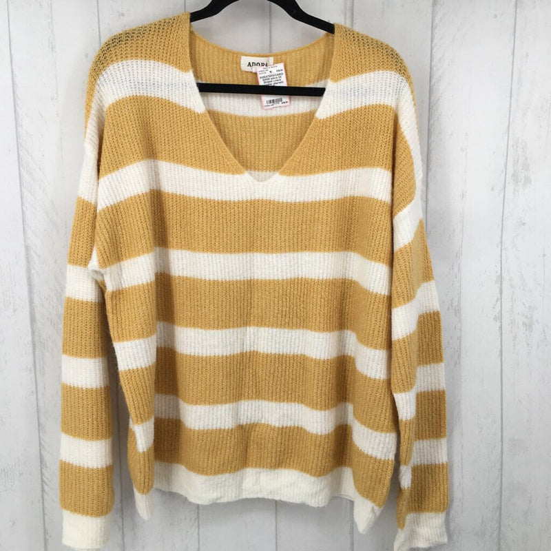 3X Striped v-neck sweater