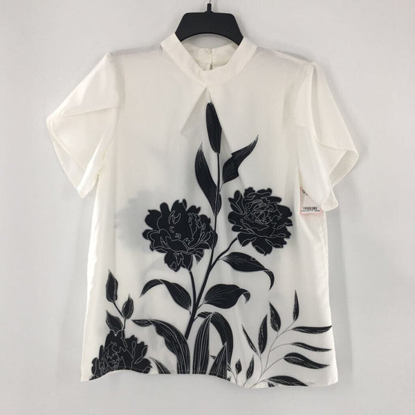 L Flo print s/s top