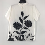 L Flo print s/s top