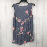 L Flo print v-neck tank