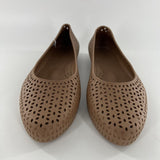 9 perforated slip ons