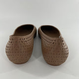 9 perforated slip ons