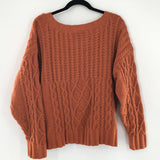 M l/s v-neck sweater