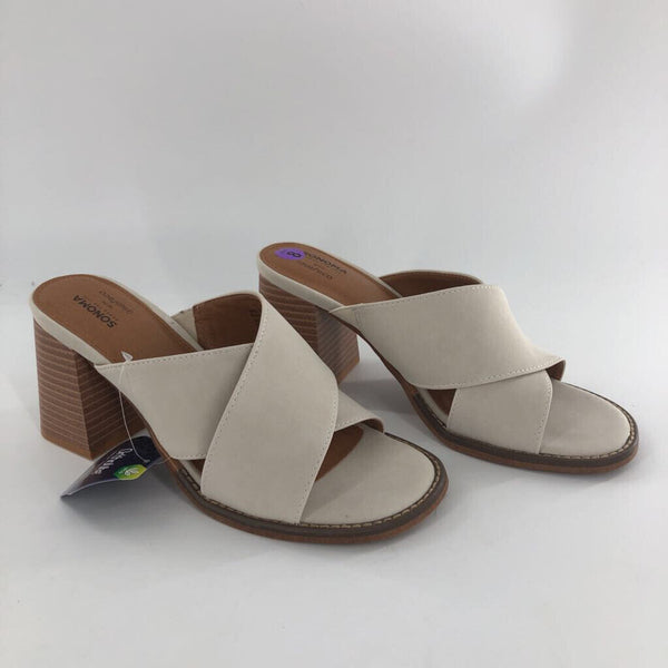 8 Cris cross block heel sandal