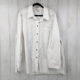 3X Button down l/s top