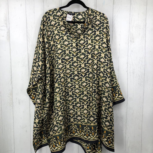 2 Printed Long tunic w slits