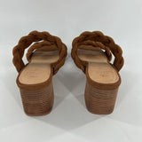 8 Braided strappy block heel sandal