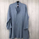 1 Textured button down dolman slv tunic