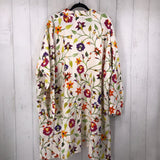 2 Linen flo print button down l/s tunic