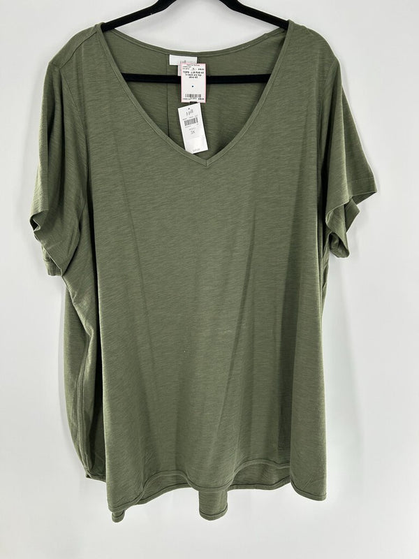 R49 4X V-neck s/s top