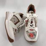 7.5 monogram flower print platform sneakers