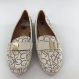 8 monogram flats