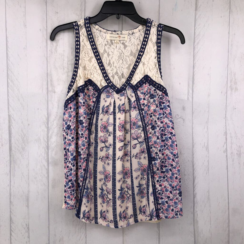 XL Lace flo print tank