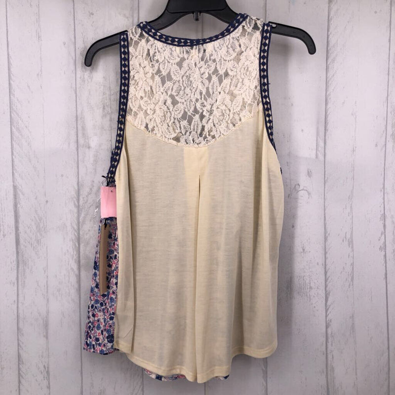 XL Lace flo print tank