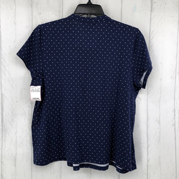 Mp Polka dot pleated s/s top