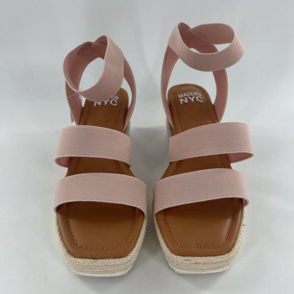 8 Elastic strappy wedge heel sandal