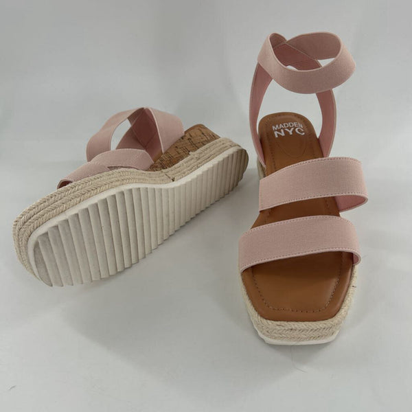 8 Elastic strappy wedge heel sandal