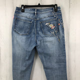 8 Flo embroidered jeans