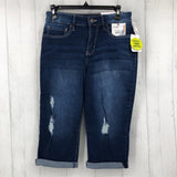 R34 8p Slim-stretch denim capris