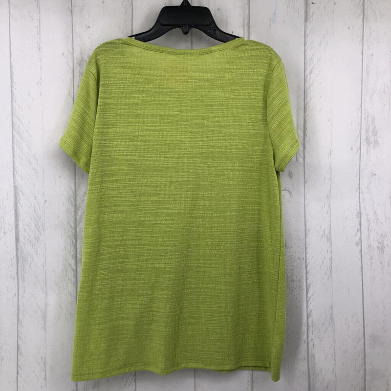 M Embelished knotted hem s/s top