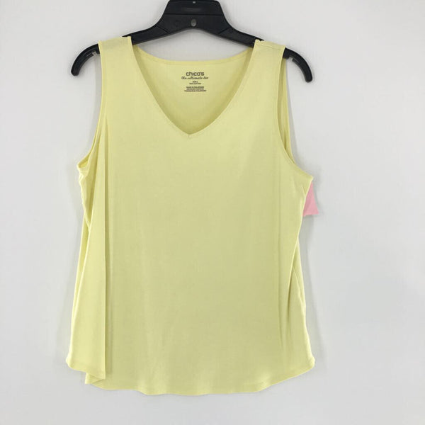 2(L) V-neck tank