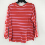 M Striped flare slv top