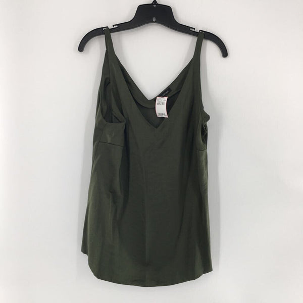 L Silky v-neck tank