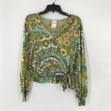 S Printed crossover l/s top