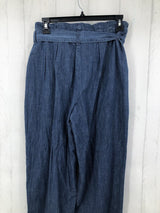 4 Belted denim trouser