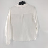 M Gauzy buton down l/s top