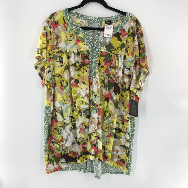 3X Flo print s/s top