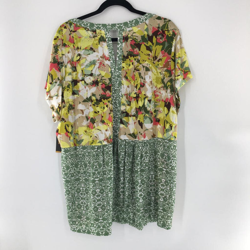 3X Flo print s/s top