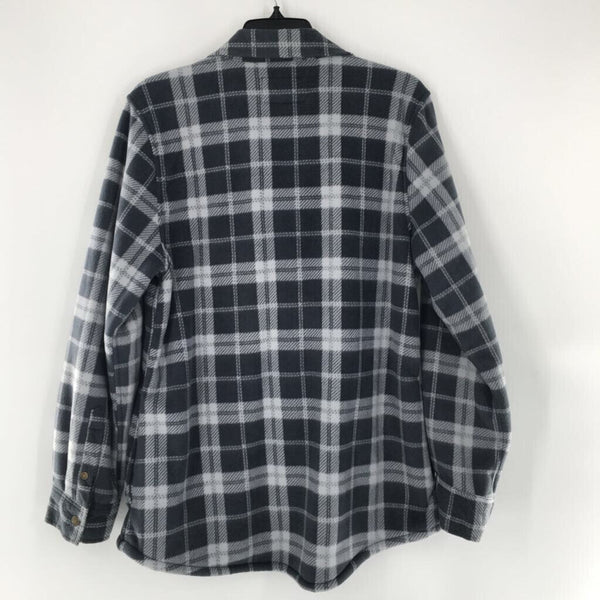 L Sherpa lined plaid shacket