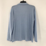 XL Ribbed 1/2 zip l/s top