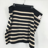 2X Knit striped skirt