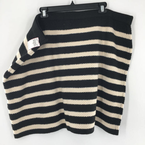 2X Knit striped skirt