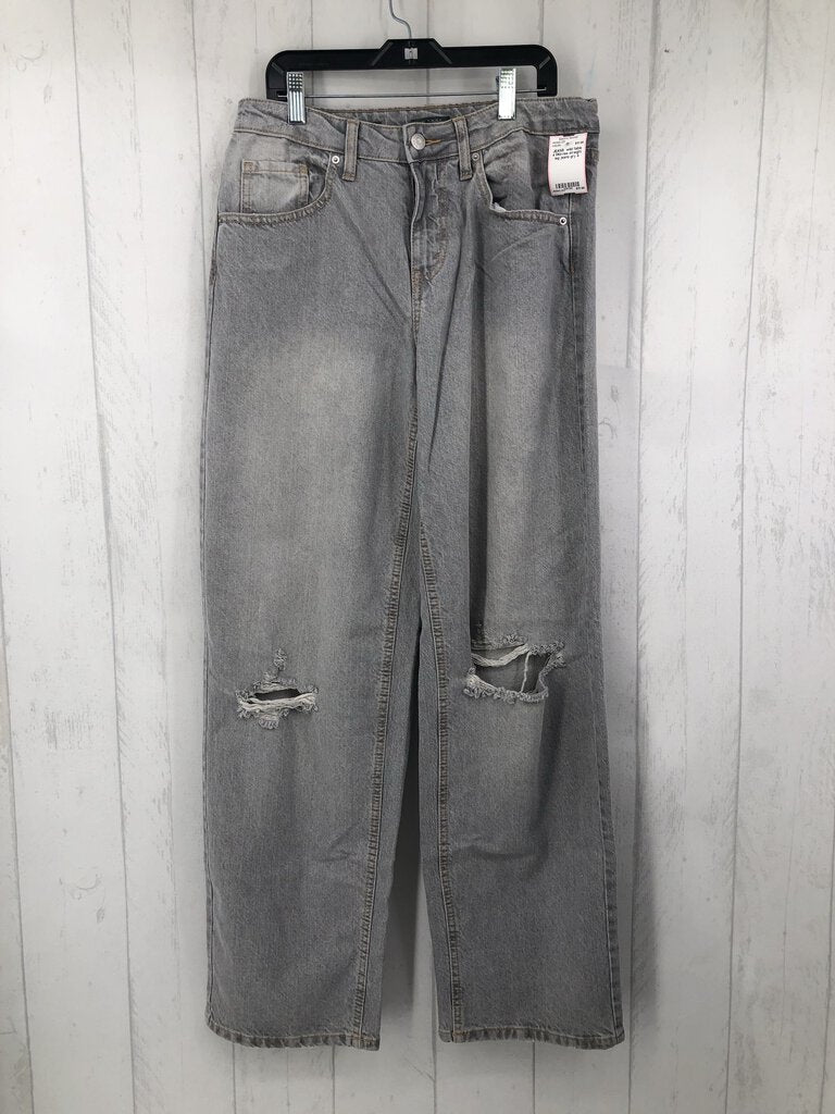 4 Mid-rise straight leg jeans