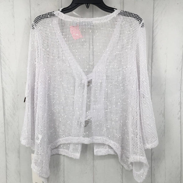 L Mesh wood button top