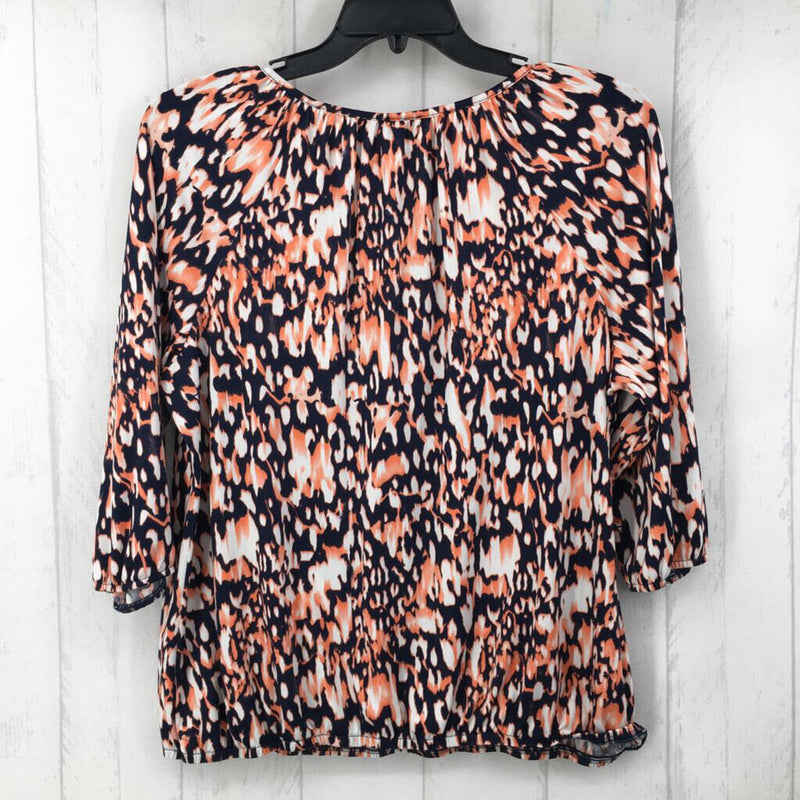 XL Printed 3/4 slv top